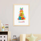 Eleanoras Personalised Watercolour Rabbit Meditation Print Prints