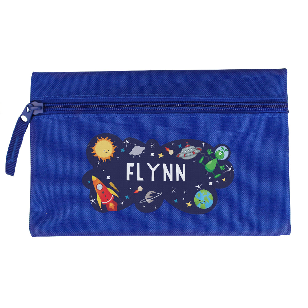 Space Blue Pencil Case | Personalised