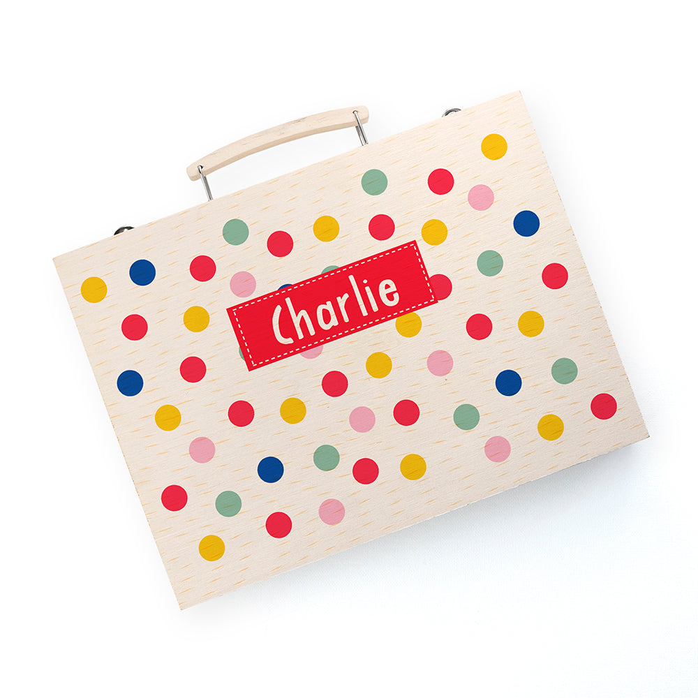 Polka Dot Colouring Set | Personalised