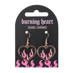Burning Heart Earrings
