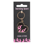 Burning Heart Keyring