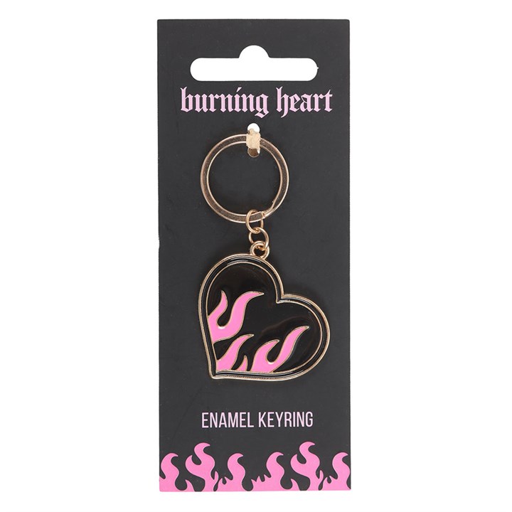 Burning Heart Keyring