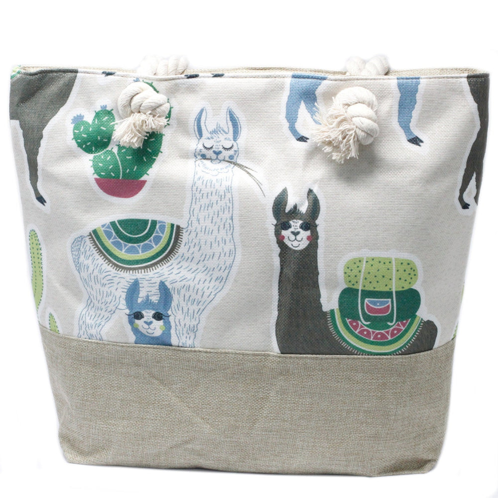 Llama Rope Handle Bag