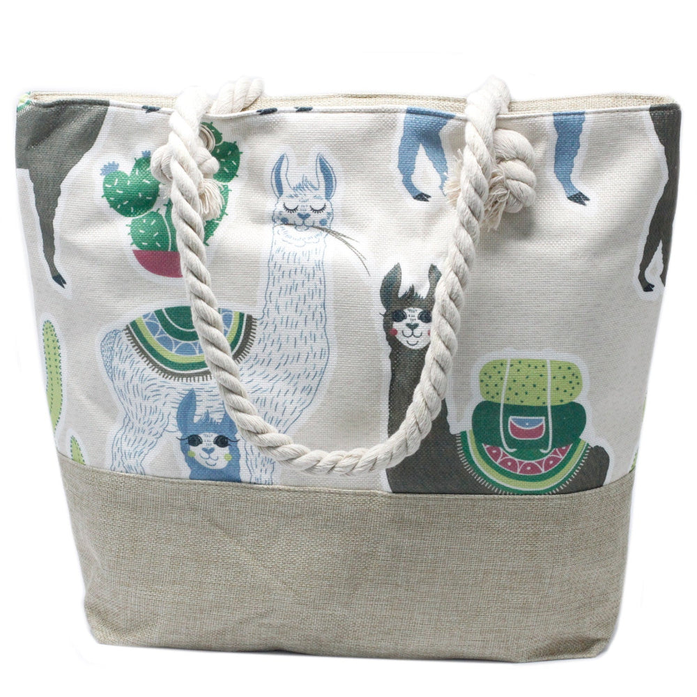 Llama Rope Handle Bag