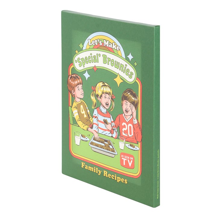 Let's Make Brownies Canvas Plaque by Steven Rhodes
