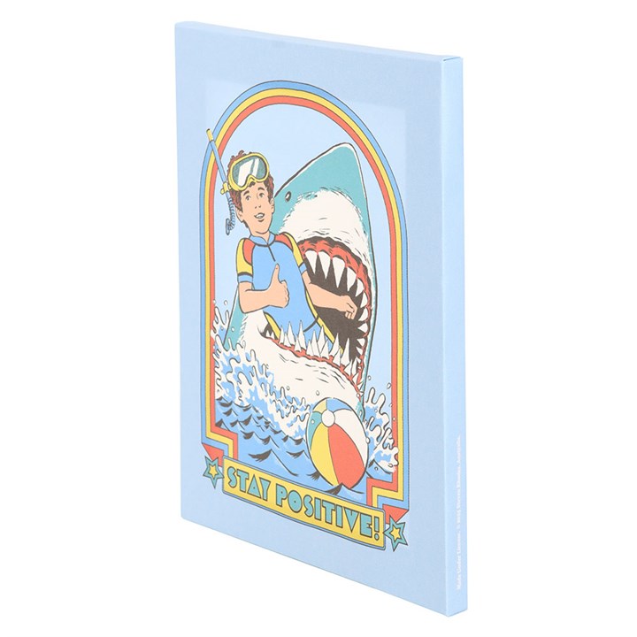 Stay Positive Canvas Plaque by Steven Rhodes