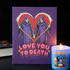 Love You To Death Canvas Plaque by Steven Rhodes