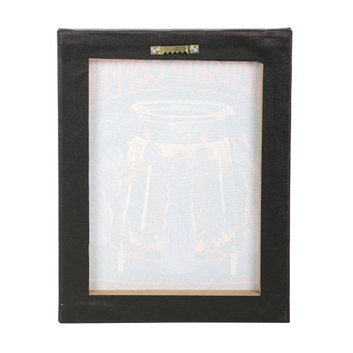 Worship Coffee Canvas Plaque by Steven Rhodes