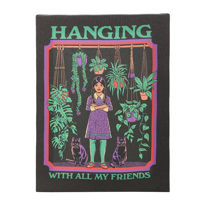 Hanging With All My Friends Canvas Plaque by Steven Rhodes