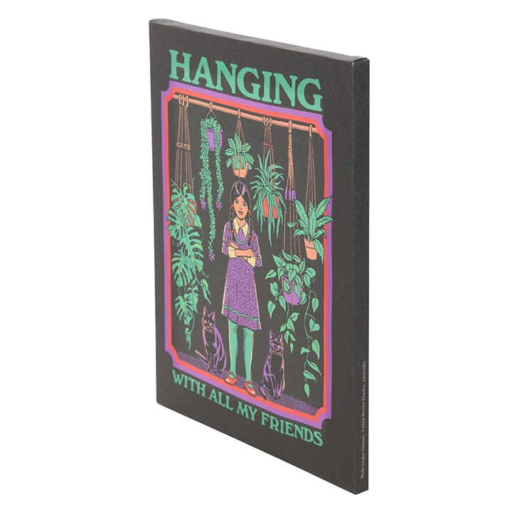 Hanging With All My Friends Canvas Plaque by Steven Rhodes