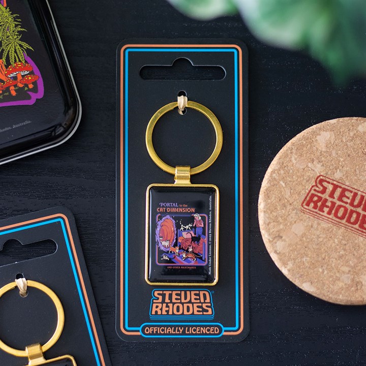 The Cat Dimension Keyring | Steven Rhodes