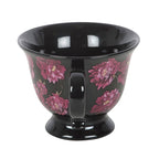 Dark Romance Floral Print Teacup
