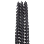 Set of 3 Dark Romance Twist Taper Candles