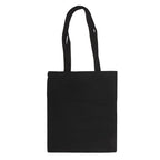 Black tote bag with rose pattern lifestyle shot