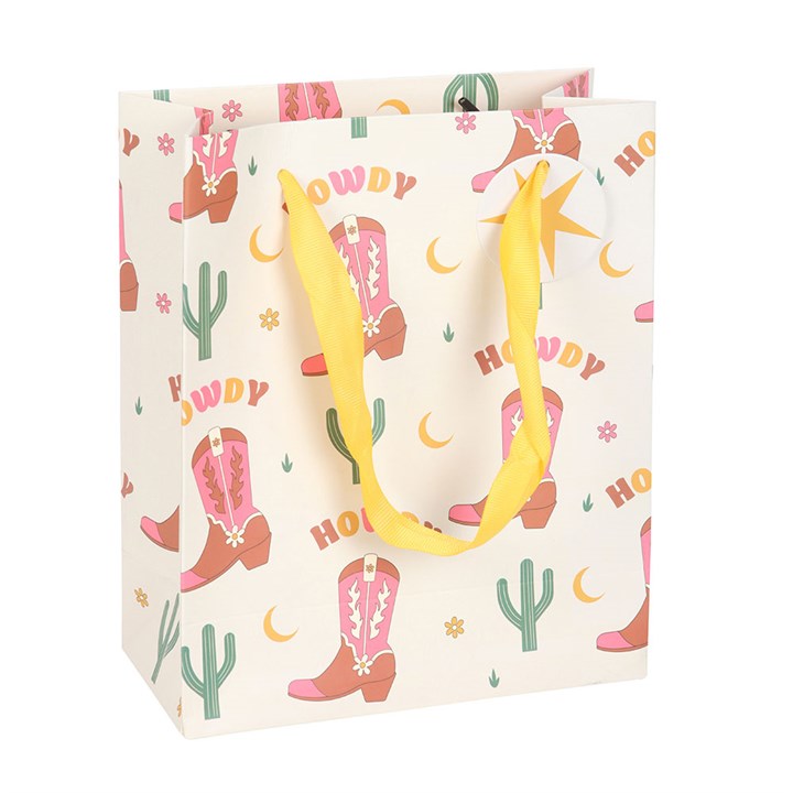 Eleanoras Cowboy Boot Print Gift Bag 