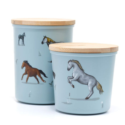 WILLOW FARM SET OF 2 BAMBOO STORAGE JARS Storage Jars from Eleanoras