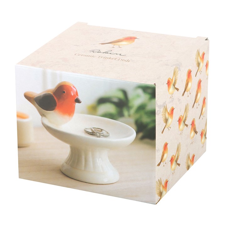Robin Bird Bath Trinket Dish
