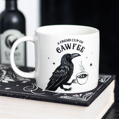 Eleanoras Fresh Cup of Cawfee Raven Mug Mugs