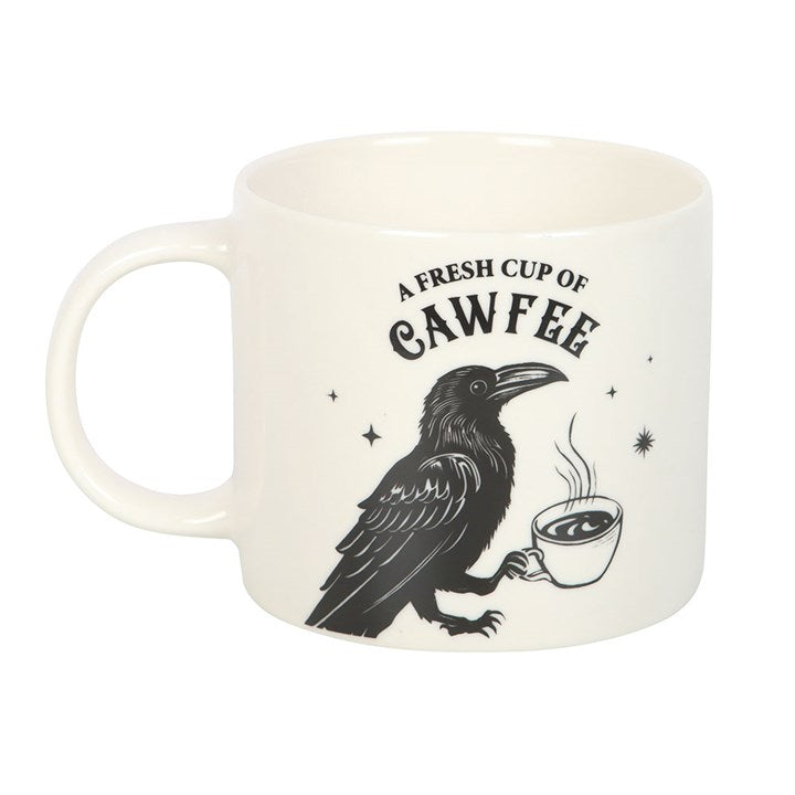 Eleanoras Fresh Cup of Cawfee Raven Mug Mugs