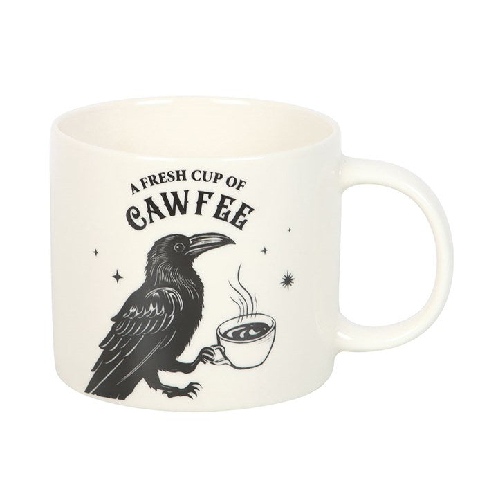 Eleanoras Fresh Cup of Cawfee Raven Mug Mugs