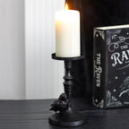 Eleanoras Mystic Raven Pillar Candle Holder Candle Holders