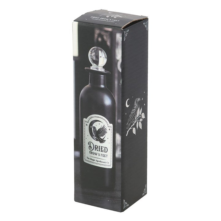 Eleanoras Dried Crow's Feet Decorative Glass Potion Bottle 