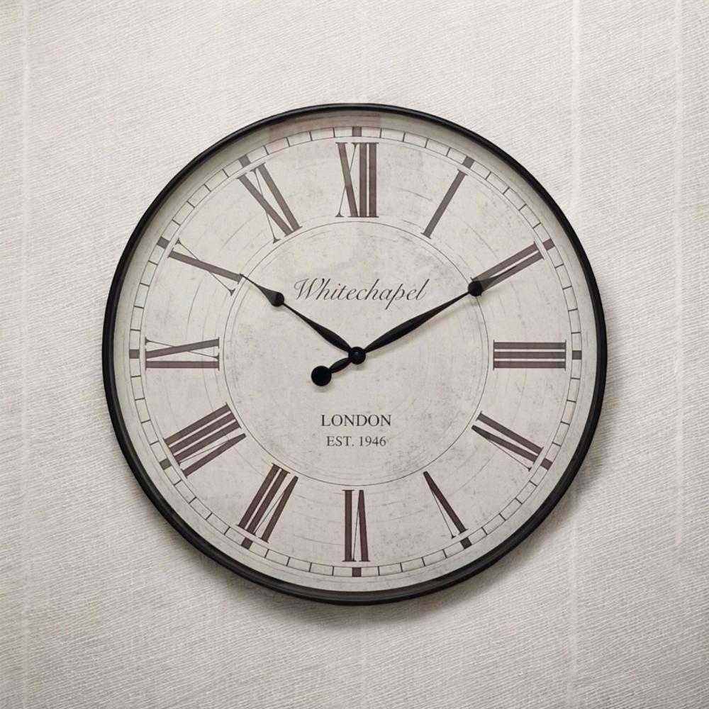 Eleanoras ROMAN NUMERALS ANTIQUE STYLE WALL CLOCK50cm Clocks