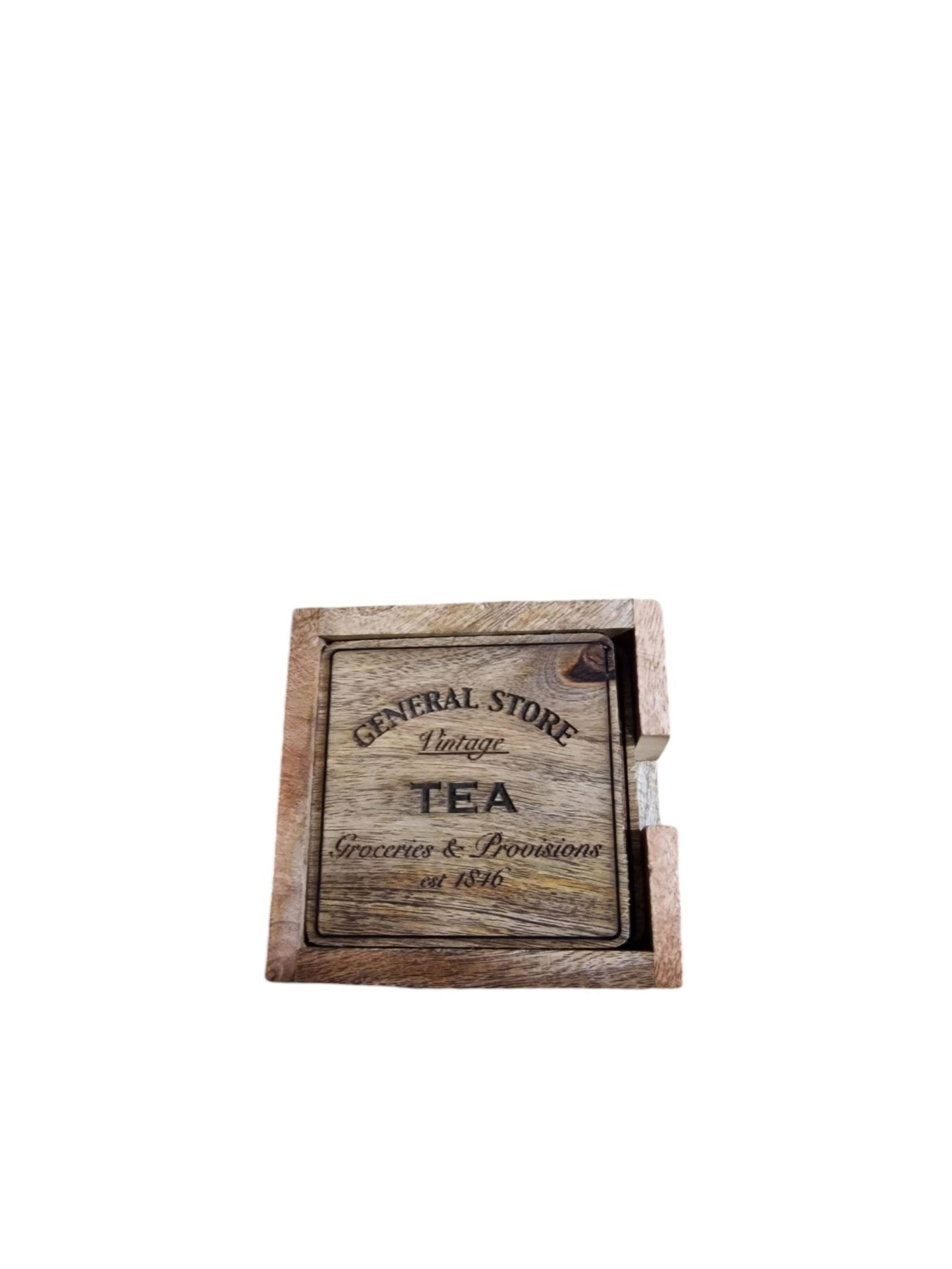 Eleanoras TEA GENERAL STORE COASTERS Set Of 4 PLACEMATS & COASTERS