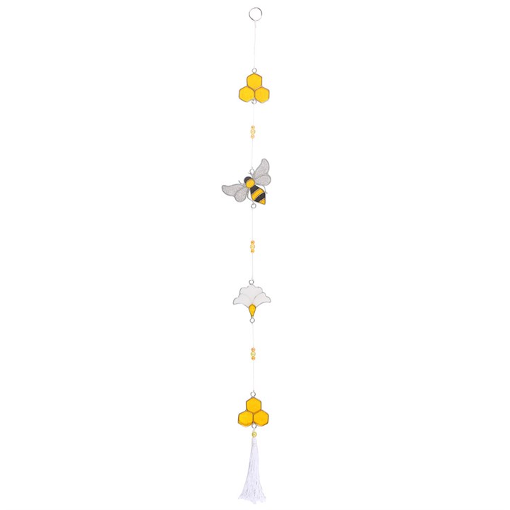 String of Bee and Honeycomb Suncatchers