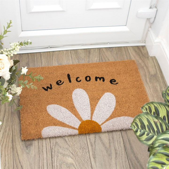 DAISY WELCOME NATURAL DOORMAT