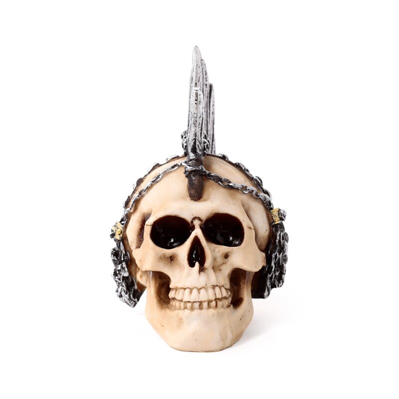 Punk Skull with Chains & Blades Mohican