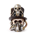 Steampunk Style Skull with Gas Mask & Top Hat