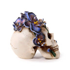Skull with Purple Vine Flowers