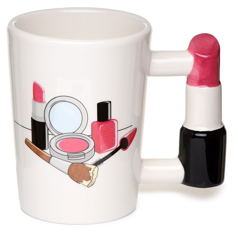 LIPSTICK SHAPED HANDLE MUG