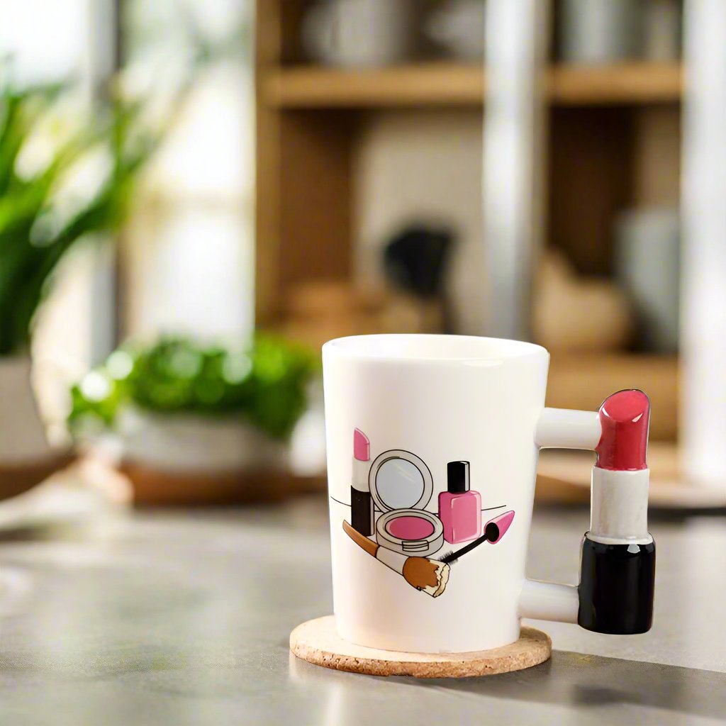 LIPSTICK SHAPED HANDLE MUG