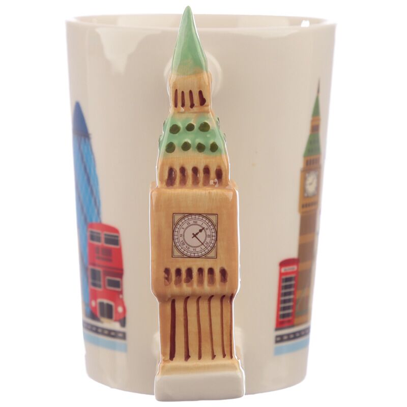 Eleanoras London Souvenir Big Ben Ceramic Shaped Handle Mug Mugs