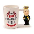 Eleanoras King Charles III Ceramic Shaped Handle Mug Mugs