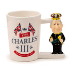 Eleanoras King Charles III Ceramic Shaped Handle Mug Mugs