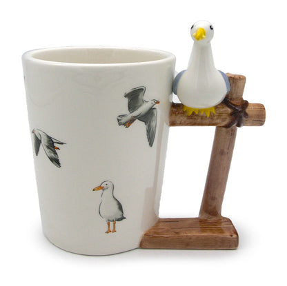 SEAGULL BUOY SHAPED HANDLE  MUG