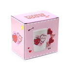J'Adoramals Heart XOXO Ceramic Shaped Handle Mug