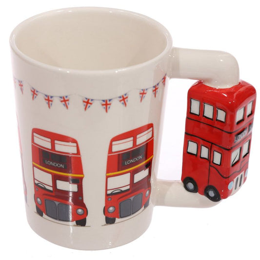 LONDON ICONS BUS SHAPED HANDLE MUG Mugs from Eleanoras