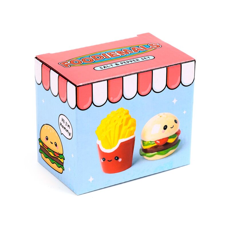 Hammy the Burger & Fries Foodiemals Ceramic Salt & Pepper Set