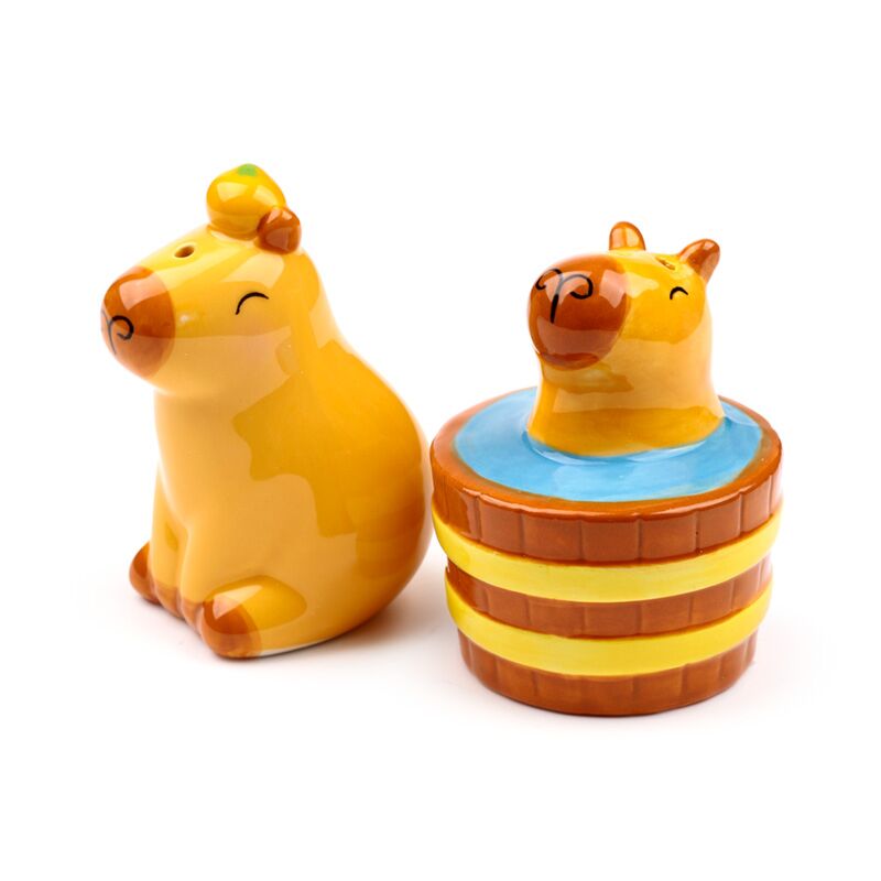 Eleanoras Capybara Ceramic Salt & Pepper Set Tableware