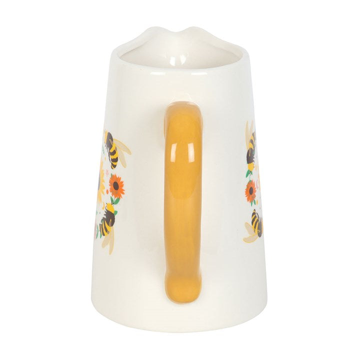 Eleanoras Summer Bee and Sunflower Ceramic Flower Jug 