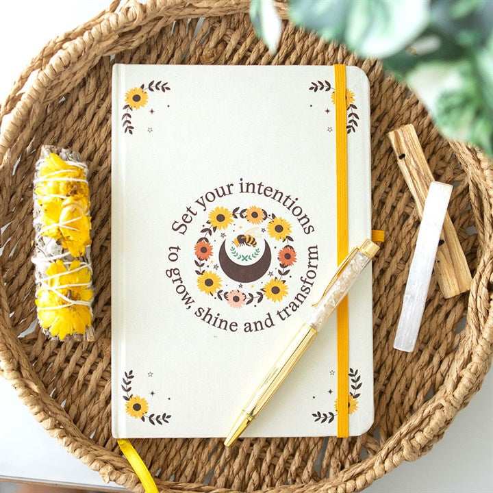 Eleanoras Summer Solstice Intention Journal with Citrine Pen 