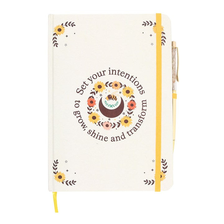 Eleanoras Summer Solstice Intention Journal with Citrine Pen 