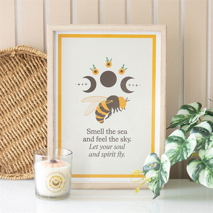 Eleanoras Summer Solstice Bee Framed Wall Art Print 