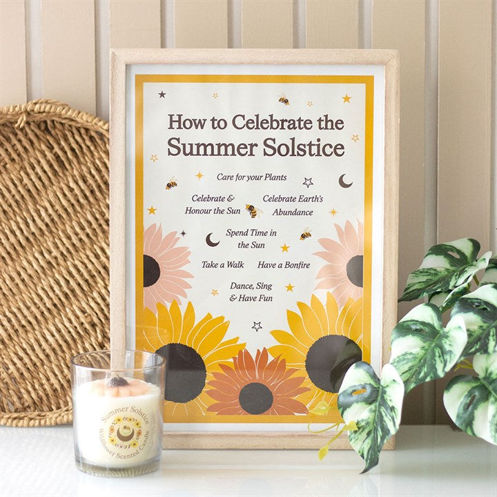 Eleanoras How to Celebrate the Summer Solstice Framed Wall Art Print 
