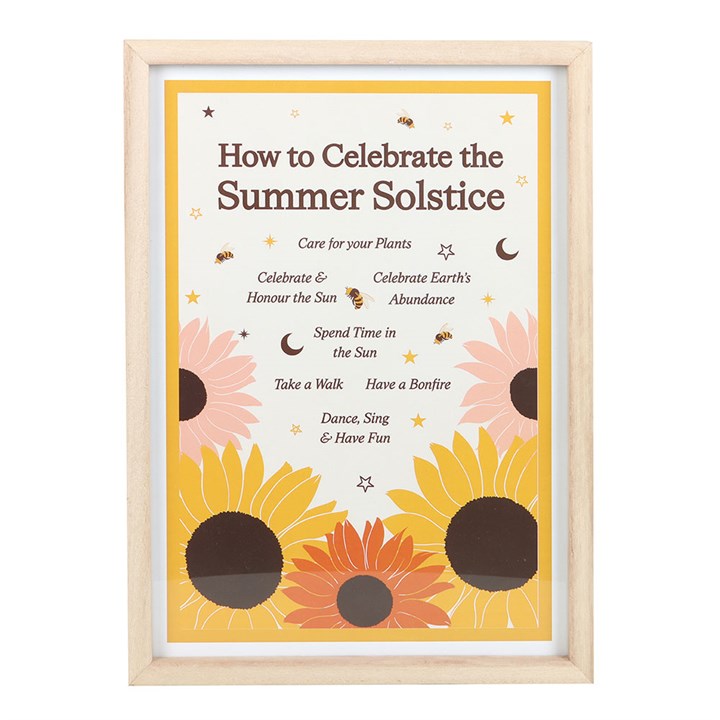Eleanoras How to Celebrate the Summer Solstice Framed Wall Art Print 