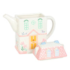 Eleanoras Pastel House Shaped Teapot Teapots & Tea Accessories